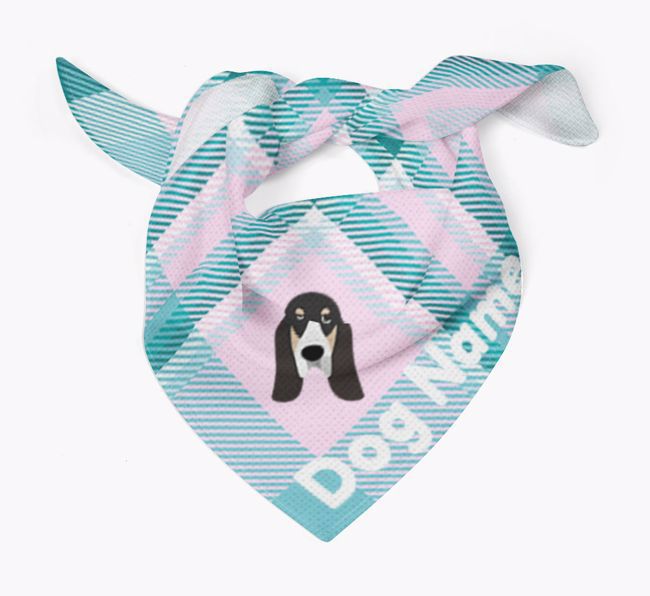 Personalized Tartan Dog Bandana for {dogsName}